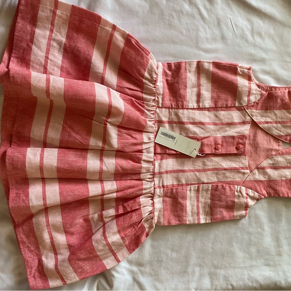 Janie and Jack Pink Striped Casual Dress
